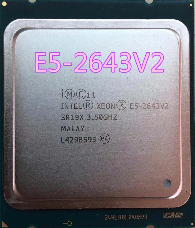 Официальная версия смартфона Intel ЦП Xeon 3 50 ГГц 6 ядерный 25M LGA2011 E5 2643V2 Быстрая