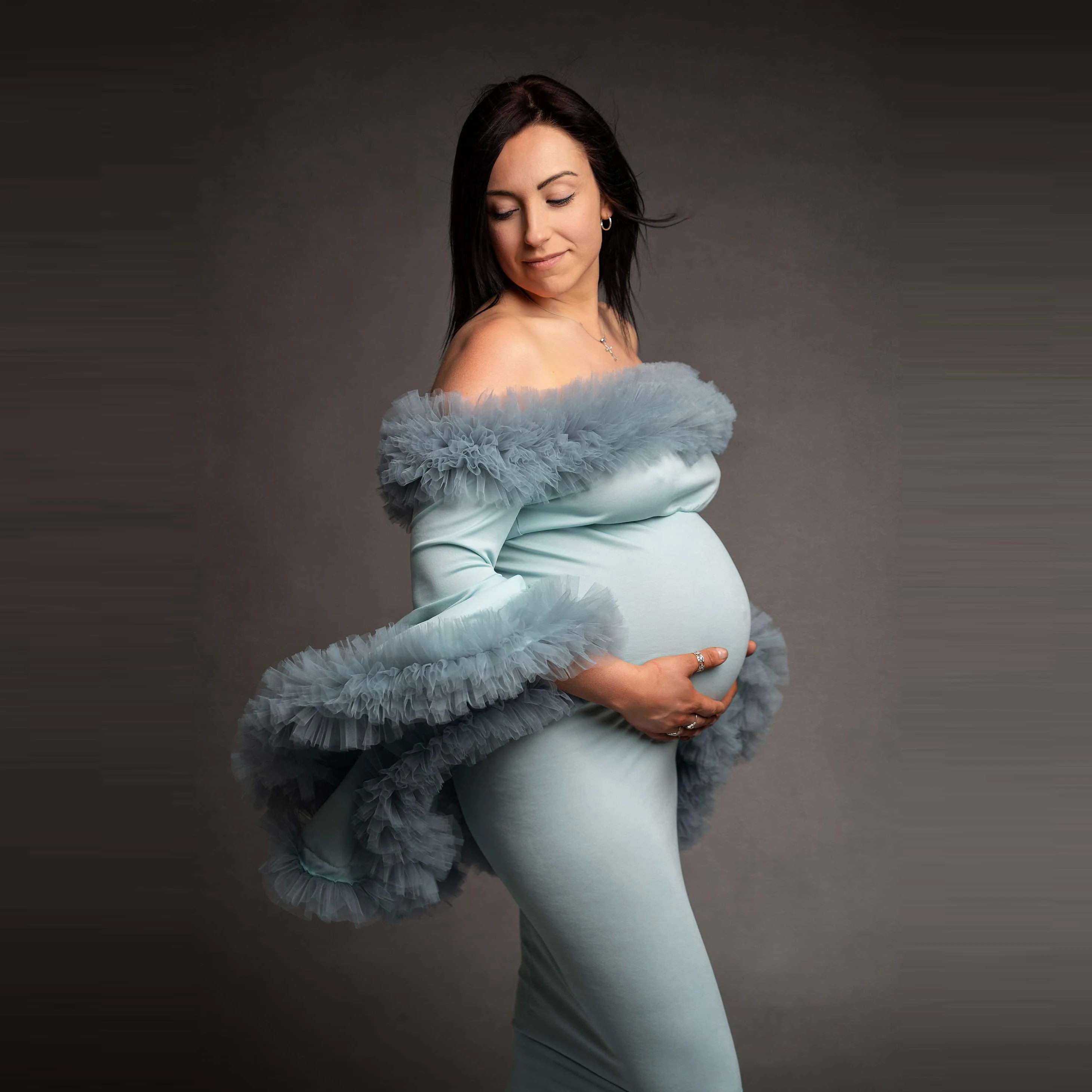 Винтажные Длинные вечерние платья-русалки для беременных женщин Выпускные