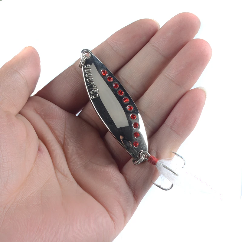 1 шт. металлическая блесна Спиннер жесткая Золотая 7 г 10 15 20 качественный крючок