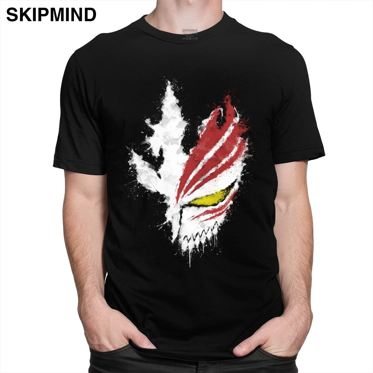 Футболка мужская с короткими рукавами Ичиго Куросаки модная уличная одежда