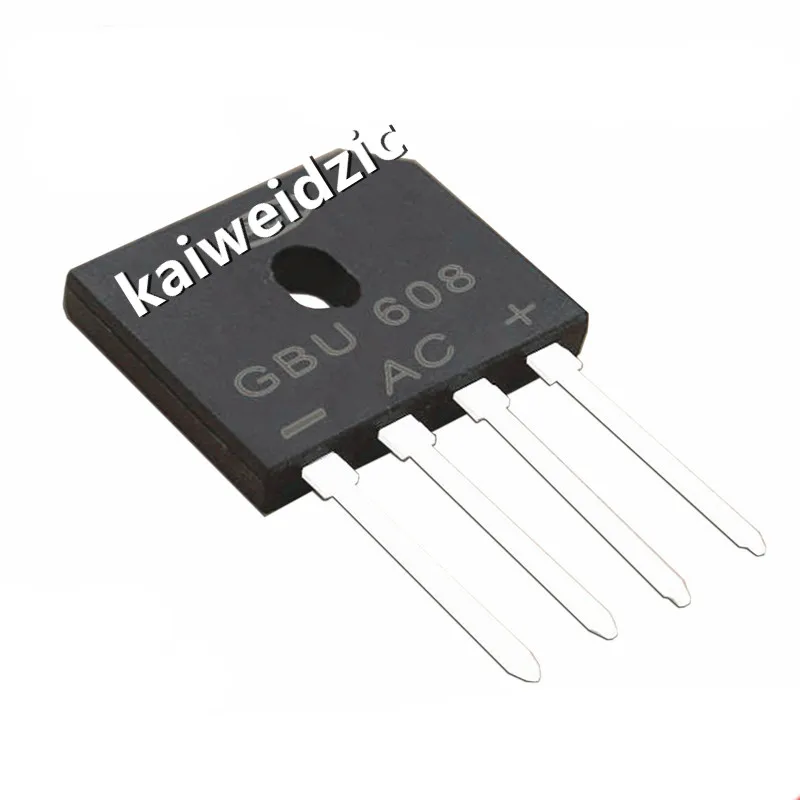 Kaiweikdic GBU608 прямой выпрямитель мост 6A/800V плоский стек электронные компоненты |