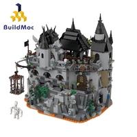moc 53816 lava fort assembled building blocks puzzle toys build art with building blocks