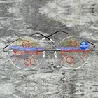 Очки для чтения без оправы с мультифокальными линзами, + 0,75 + 1 + 1,25 + 1,5 + 1,75 до + 4