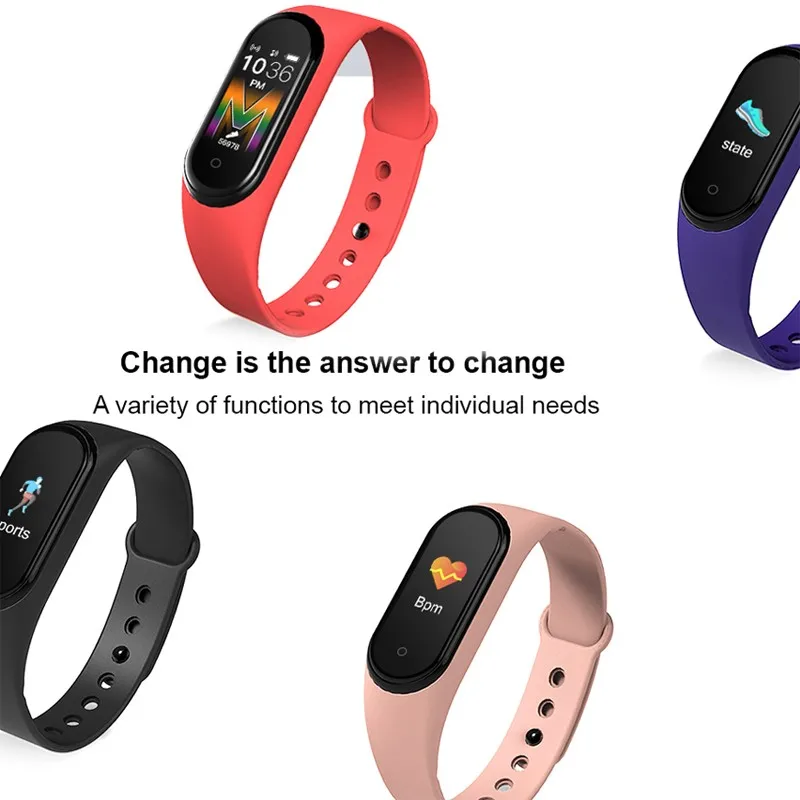 Фитнес браслет M5 band 5 фитнес трекер умный Bluetooth звонки музыка спорт активность