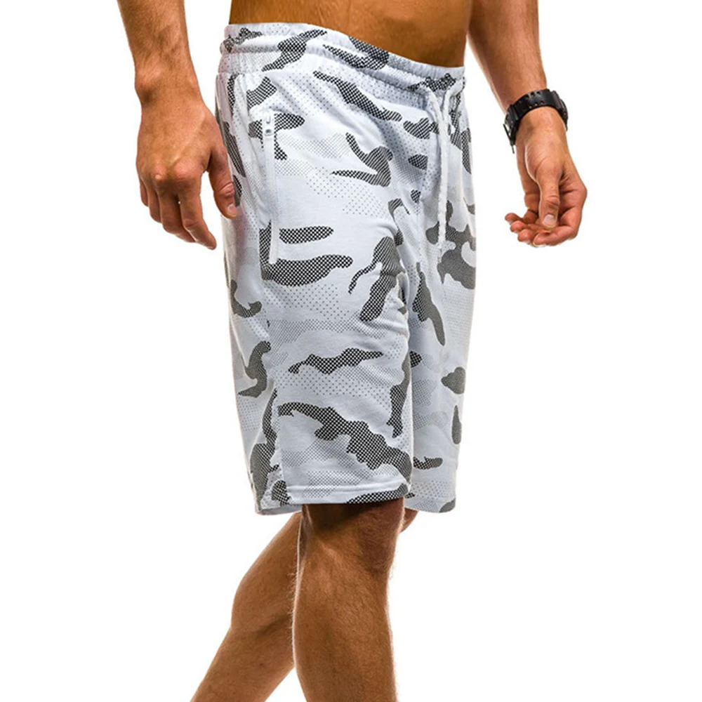 Мужские повседневные шорты модные с капюшоном камуфляжным принтом джоггеры