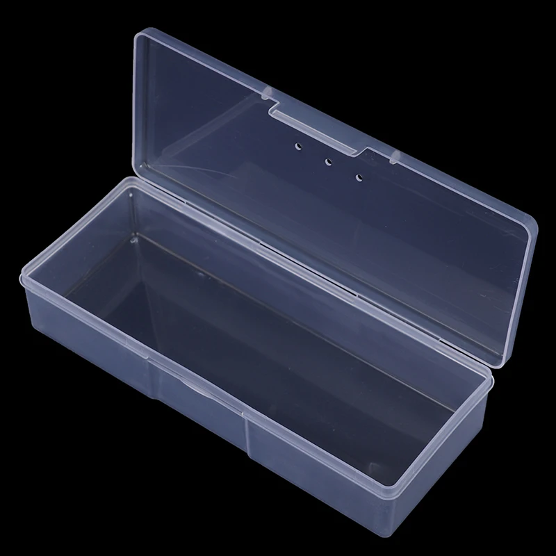 1 шт. прямоугольный пластиковый прозрачный контейнер для хранения ногтей - купить