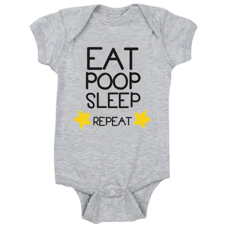 Eat Poop/детская одежда для новорожденных девочек Летний комбинезон младенцев |