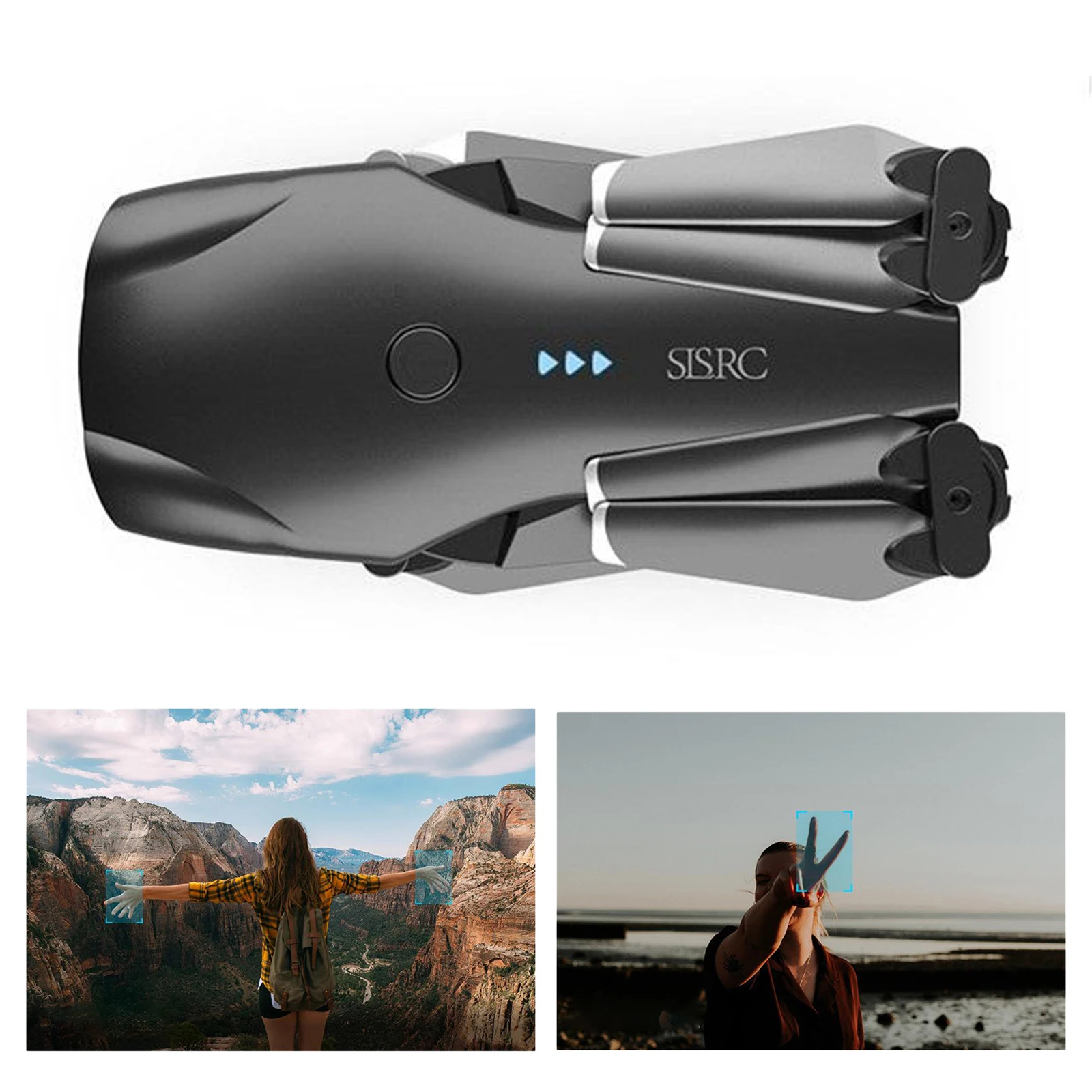 

Дрон складной с двумя камерами 4K HD, широкоугольная, Wi-Fi, для тренировок