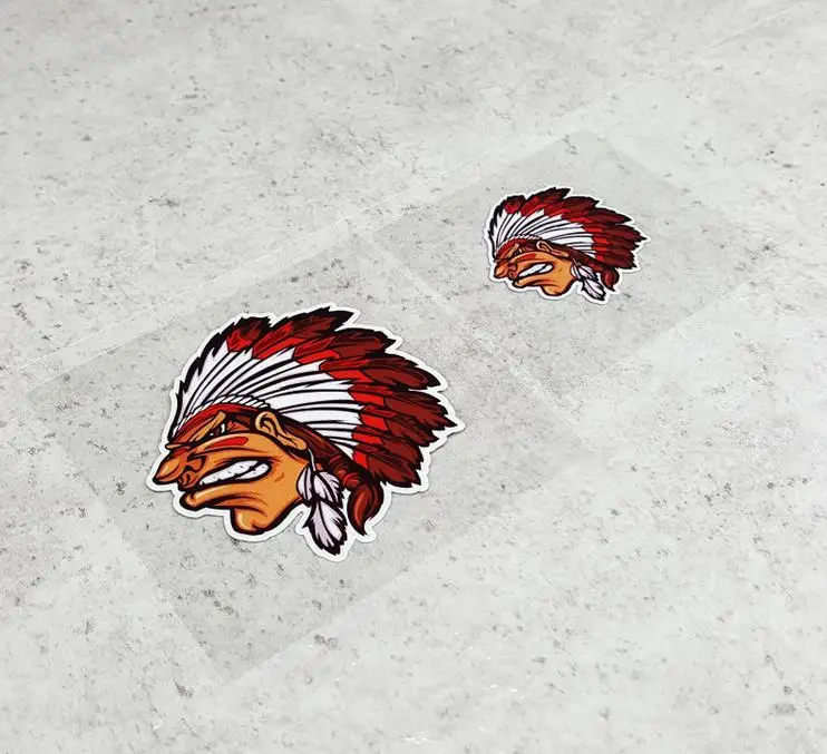 Светоотражающая индийская наклейка на голову Переводные картинки для