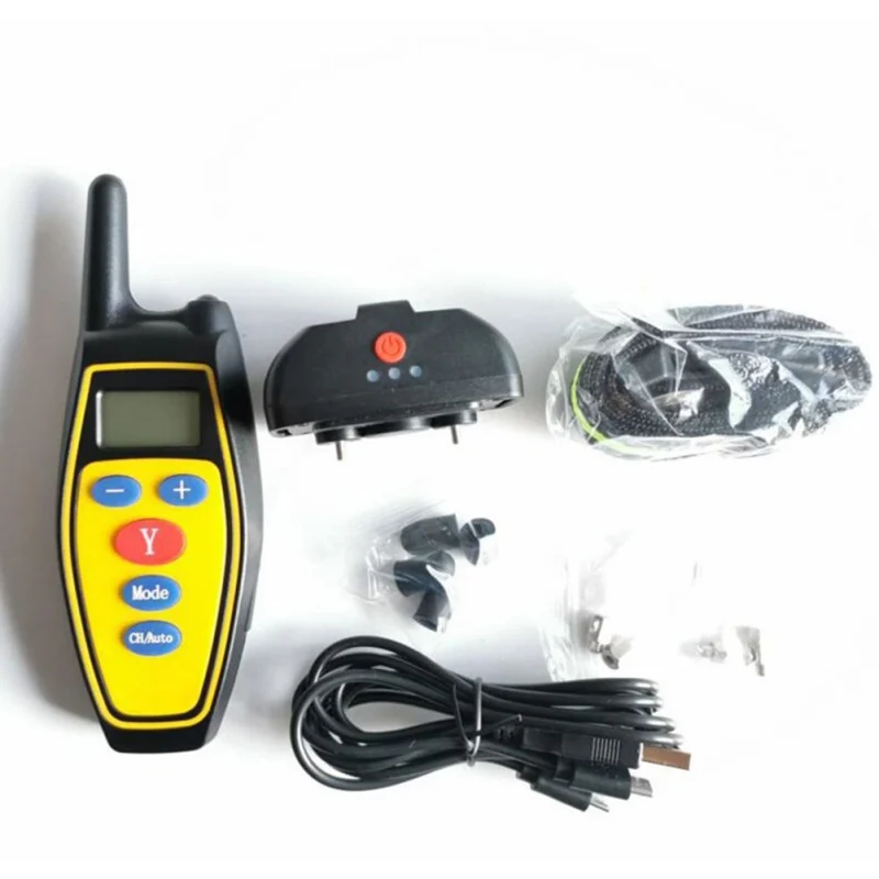 

Dog Training Collar With Remote Rechargeable Dog Shock Collar Vibration Adjustable Shock Levels Portable Remote Pet Dog Supplies