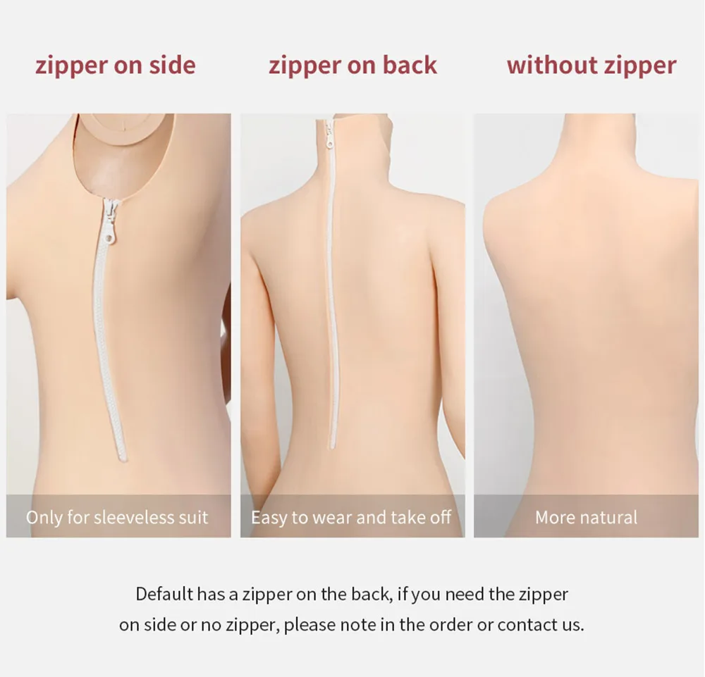 

KUMIHO Fifth generation realistic silicone tights sexy dress silicone breast fake boobs 5-point with arms for transgender man