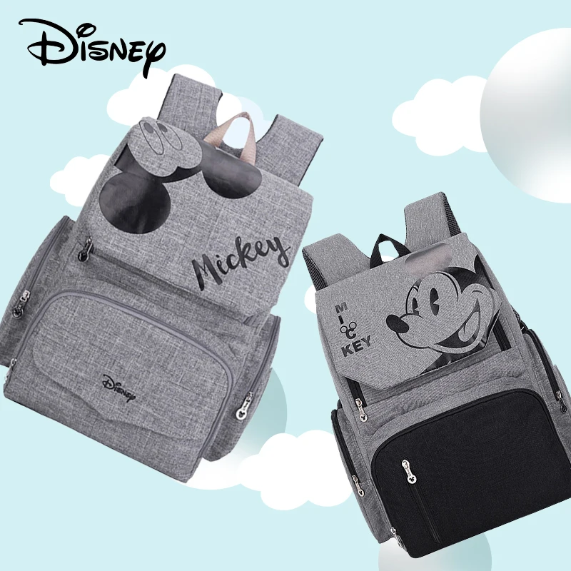 Disney Mickey Minnie Disney Baby Mummy Multifunctional Diaper Bags Baby Changing Bag for Stroller Mummy Bags Nappy Bag Organizer