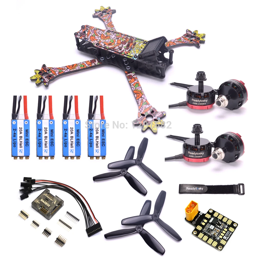 Nova Freestyle 235 мм True X FPV Квадрокоптер с 4 arm RS2205 2300kv двигатель 20A BLheli s ESC 2 4S F3 управление полетом Ac|Детали и
