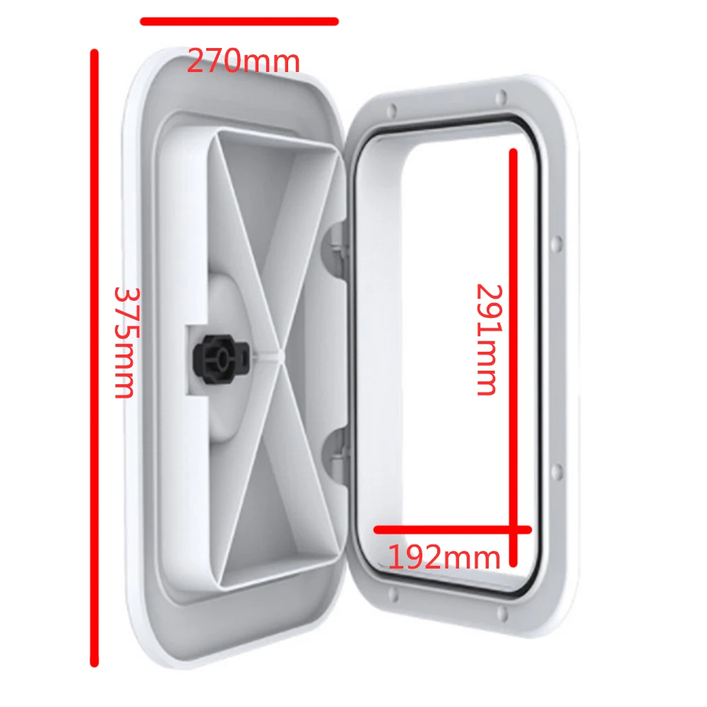 

270x375mm Durable Inspection Hatch Square Portable Yacht ABS Boat Deck Marine Access Cover Single Handle Plate Anti Ultraviolet