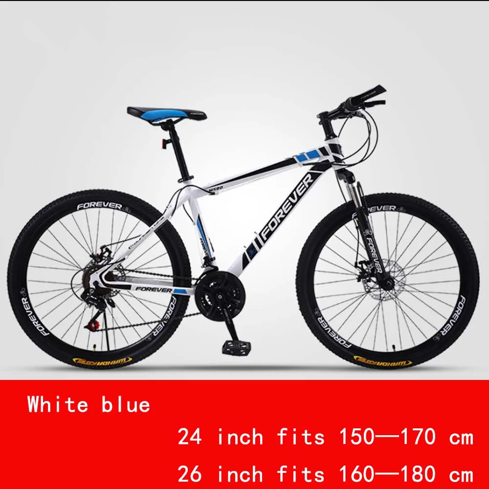 

aluminum alloy 26 inches 21 speed double disc brakemen and woman exercise road bike