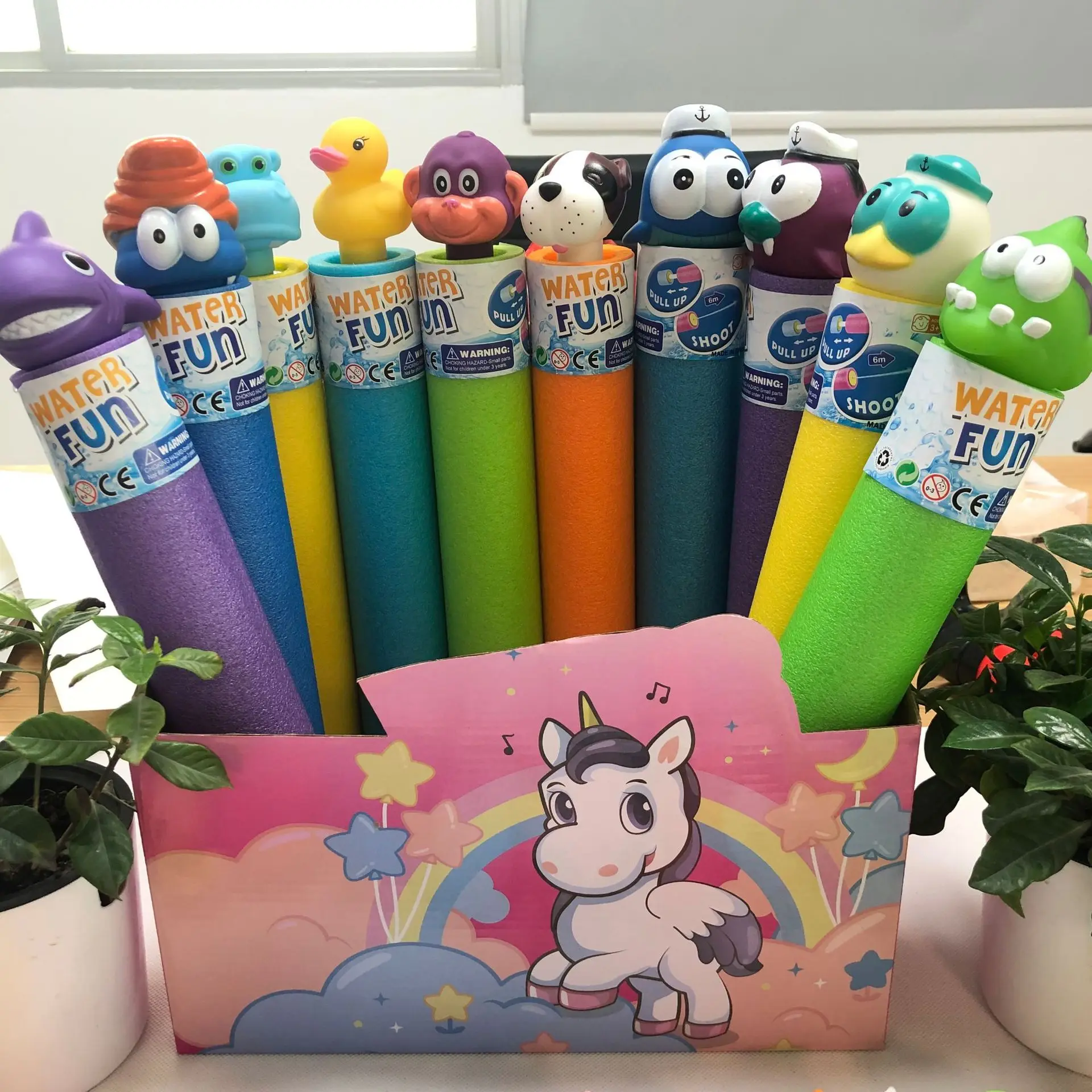 3 шт. набор водяных пушек с мультяшными животными | Дом и сад