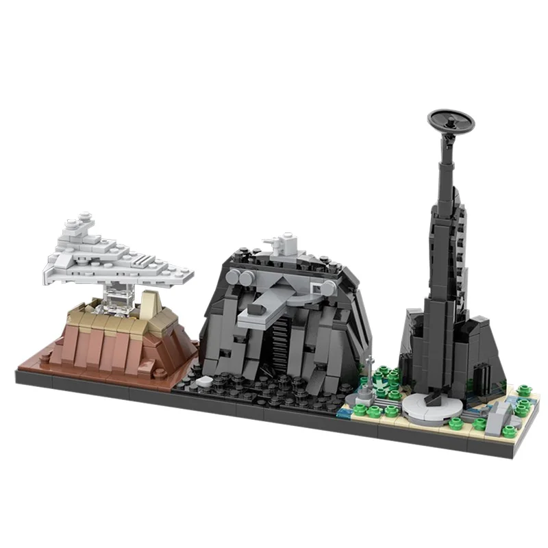 

Creator Technology Architecture Series Hovering Interstellar Destroyer Energy Conversion Laboratory And Castle Star Blocks Toys