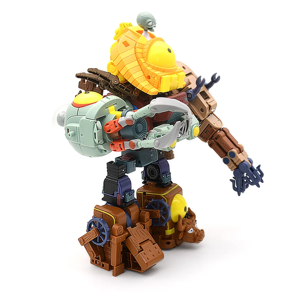 

Action Figure Model Toy 5 in 1 Assembly Deformation Zombie Robot PVZ Doll Educational Toys Gift for kids boy
