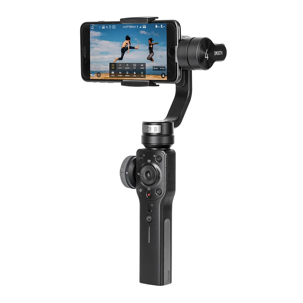 Zhiyun Smooth 4 3 осевой Ручной Стабилизатор на шарнирном замке для смартфона iPhone X samsung с