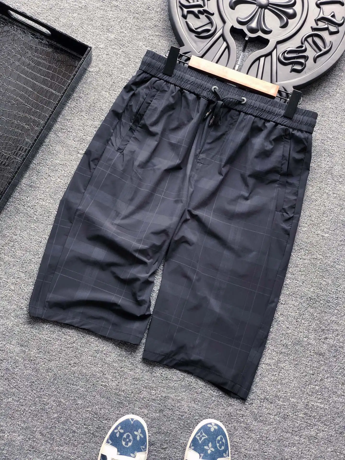 

Top luxury ice silk full-print jacquard striped shorts men casual shorts sweat shorts shorts for men pants streetwear pants