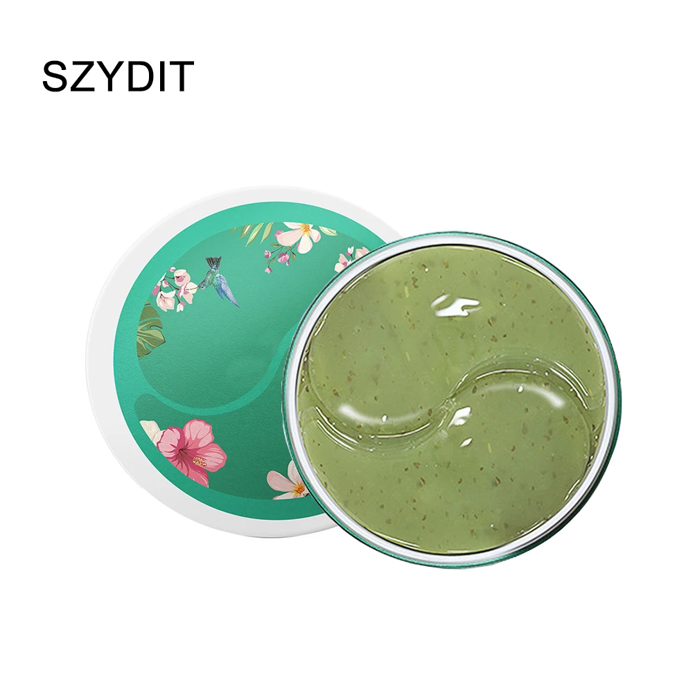 Green Tea Moisturizing Gel Eye Mask Fades Dark Circles Remove Eye Bags Reduce Fine Lines Eye Patches 60Pcs Face Skin Care images - 6