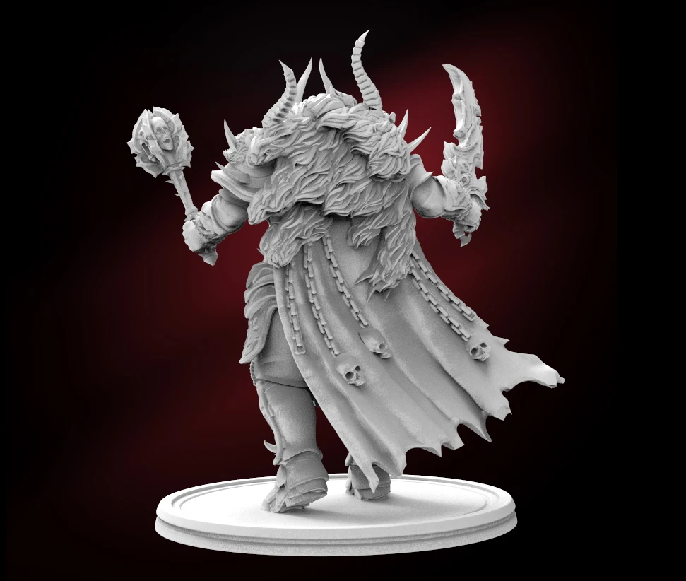 

1/24 75mm 1/32 56mm Resin Model Kits Death Knight 40K Unpainted No Color RW-135