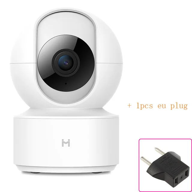 Смарт-Камера Xiaomi Mijia chuangmi xiaobay, 1080 P, HD, цветной, низкий светильник, технология, ночная версия, беспроводное приложение Wi-Fi для умного дома - Цветной: add EU plug