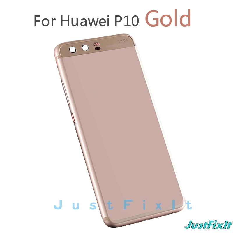 Золотистый Замена Батарея Крышка для huawei P10 VTR-L09 VTR-AL00 VTR-L29 VTR-TL00 Батарея женские босоножки с закрытой пяткой Корпус задняя дверь Чехол - Цвет: Золотистый
