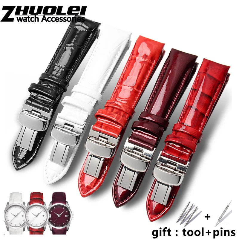 Высококачественный ремешок из натуральной кожи для наручных часов T035 женские