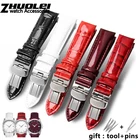 Ремешок из натуральной кожи для tissot T035T035210A, Модный женский браслет с изогнутым концом, 18 мм