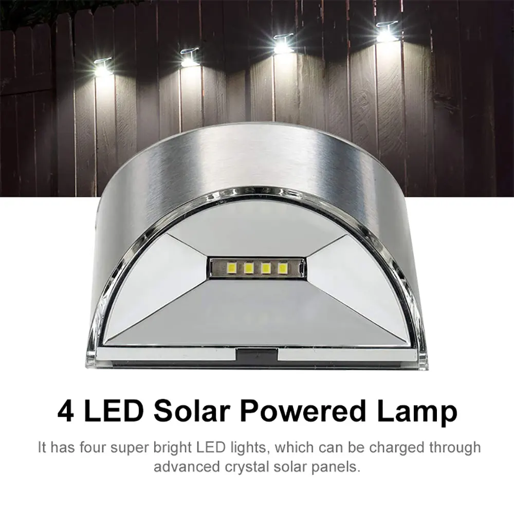 2/4 упаковок солнечные фонари 4 светодиодный на солнечной батарее|Светодиодные