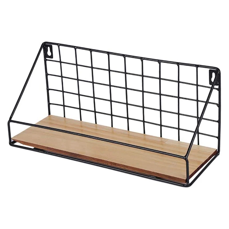 Подвесные полки из кованого железа настенный стеллаж для хранения креативная