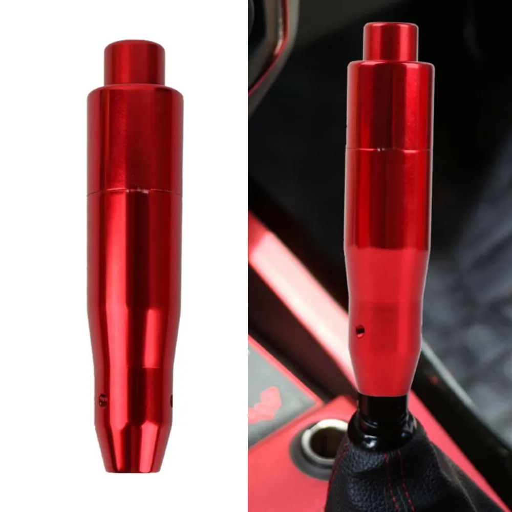 

Aluminum Car Gear Shift Knob Extender Adjustable Shifter Lever Extender Fit Universal Car Push Down Shifter