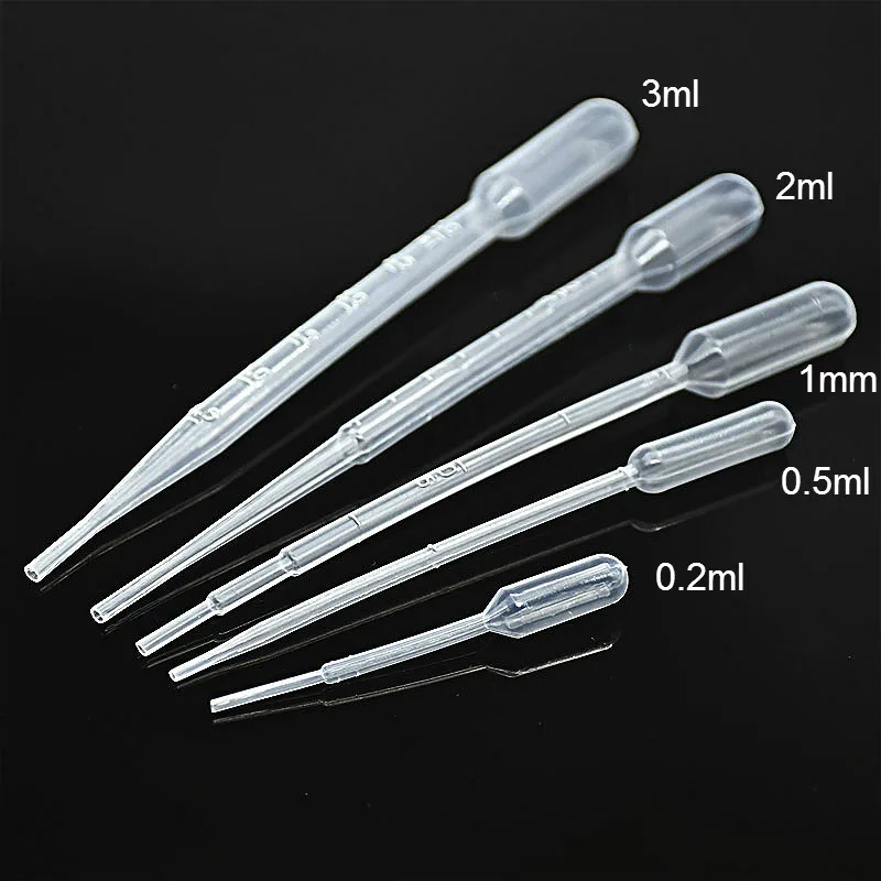 Пастер Пипетки Градуированные одноразовые пластиковые соломы капельницы