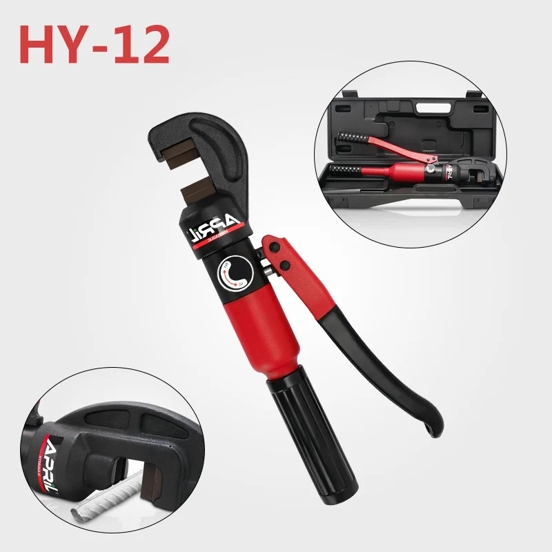 

HY-12 Integral Manual Hydraulic Steel Bar Clamp Small Quick Cutter Building Electricity Rebar Can Be Cut And Rebar Stroke 17mm