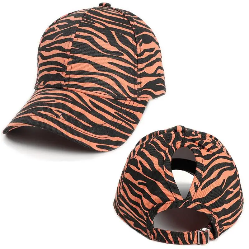 

2021 Cotton Zebra Print Casquette Baseball Cap Adjustable Outdoor Snapback Hats for Men and Women 75