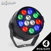 12x3w led par rgbw dmx stage light by sound activated lyre projector wash for home dj led danc floorparty lights