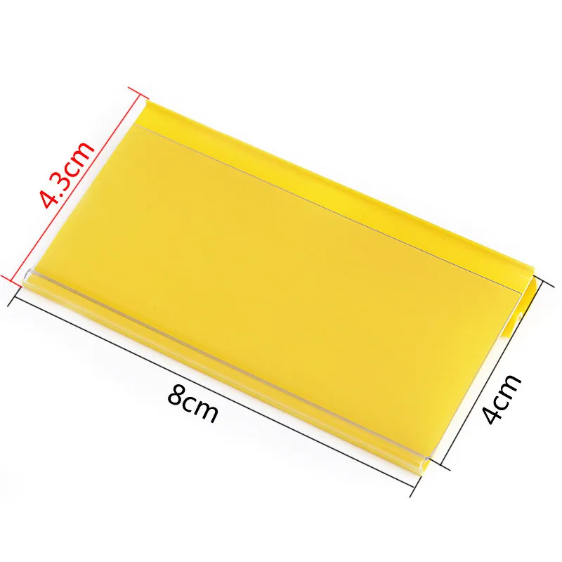 10 шт. полка для супермаркета маркировка карт полоски ценник Этикетка Рамка