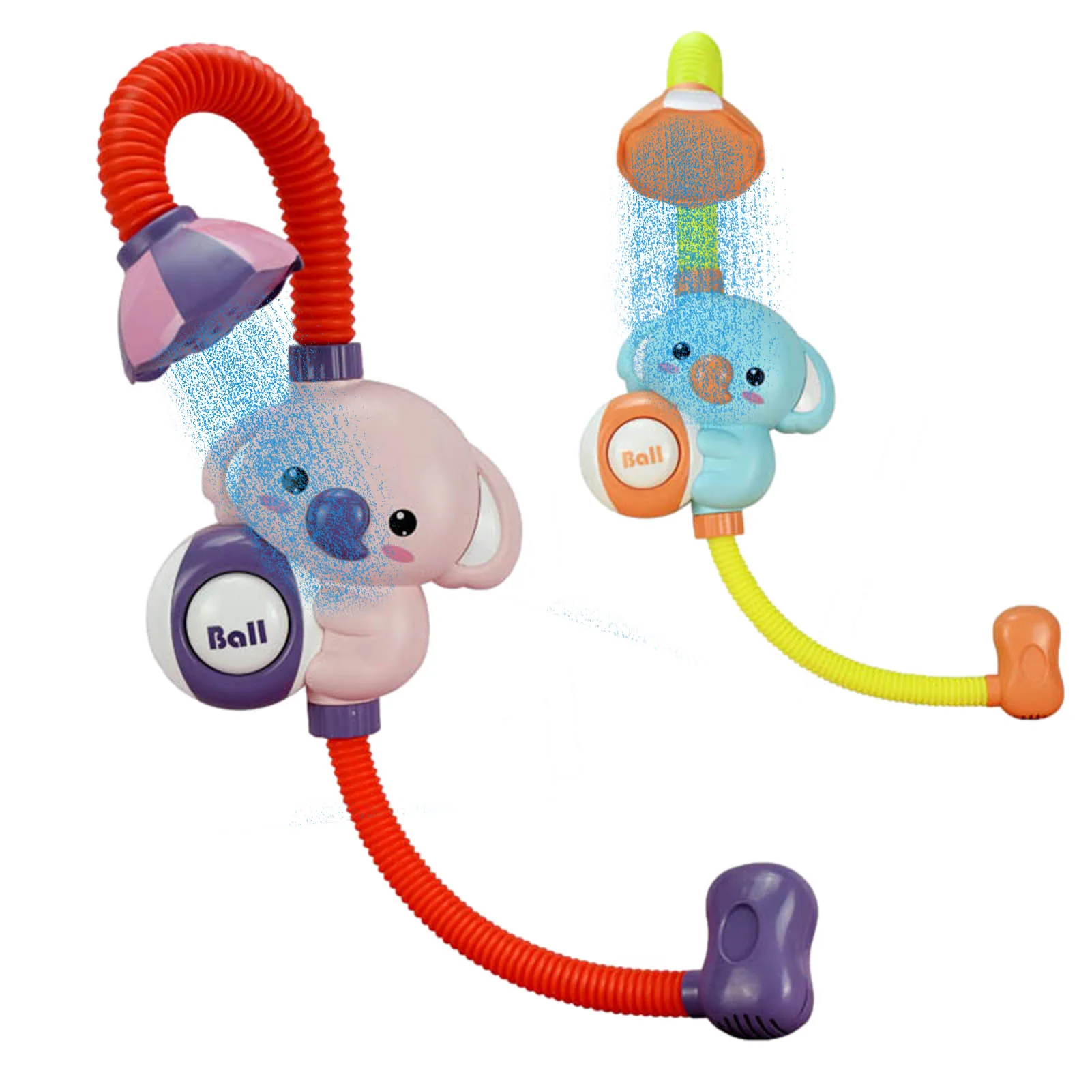 

Bath Toy Cute Electric Koala Water Pump With 360 Degrees Adjusted Hose Baby Bath Shower Head Spout Rinser Kids Shower Realistic
