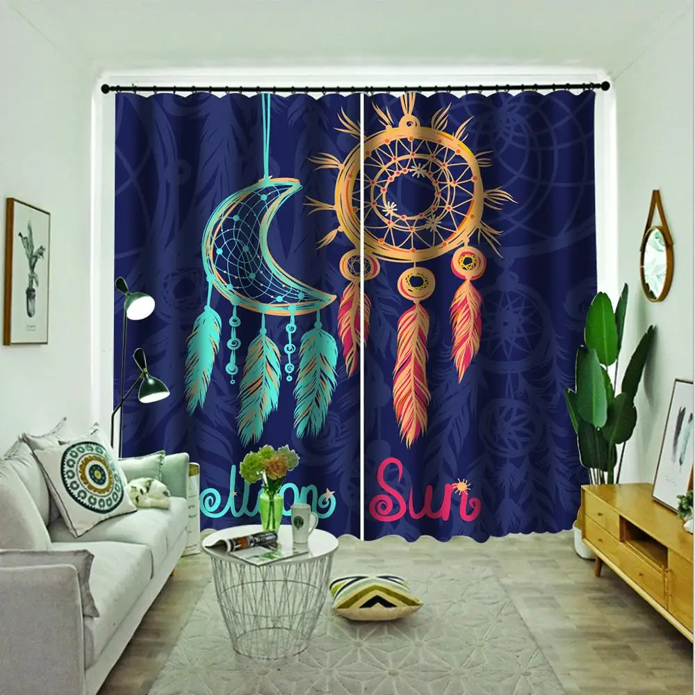 Богемные винтажные этнические серьги Sun moon занавески персонализированные