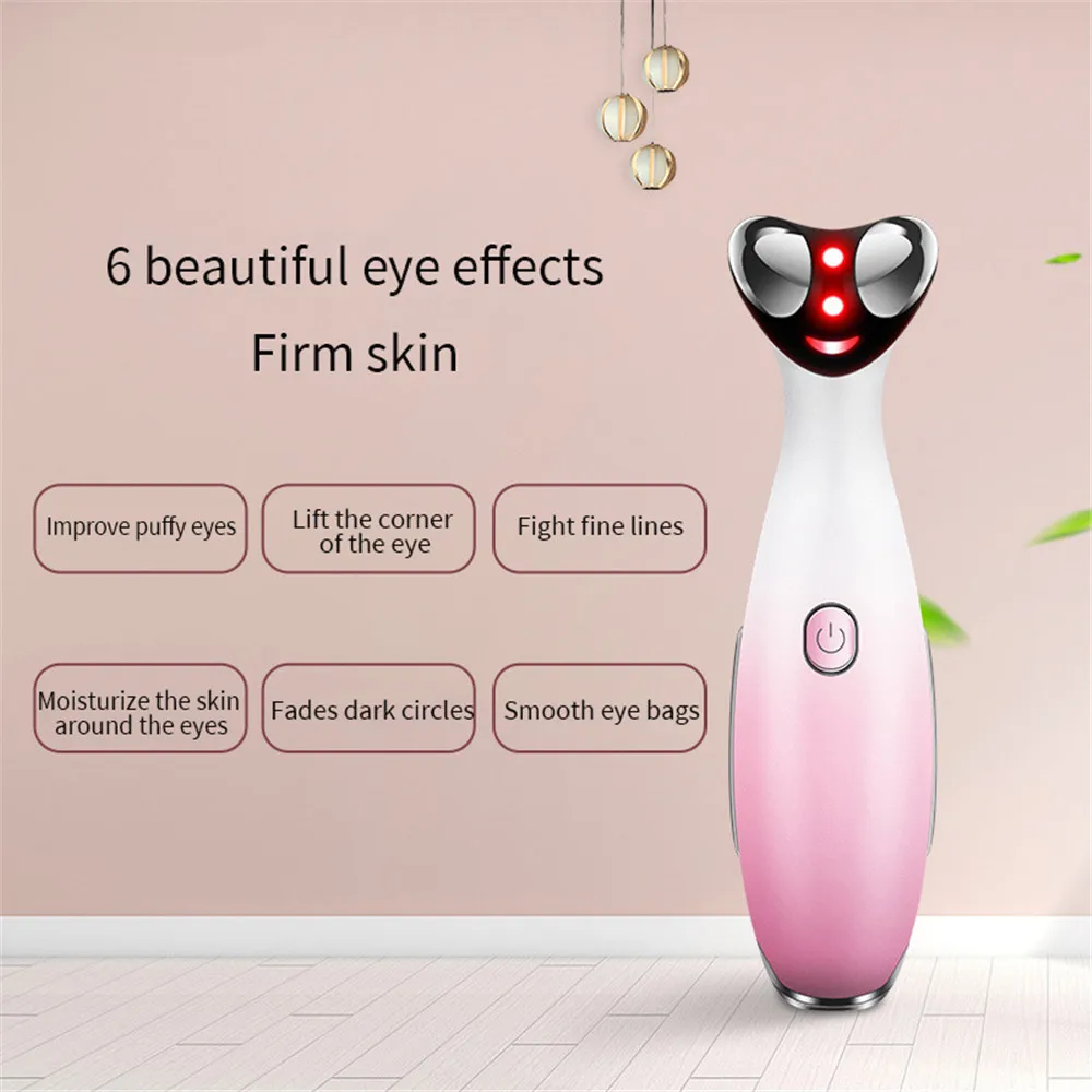 

Electric Eye Bags Massager RF Radio Frequency Facial Massager Mini Anti Wrinkle Face Lifting Device Vibration Eye Care Massage