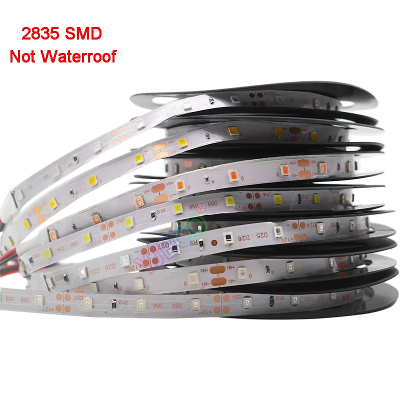 Светодиодная лента 12 в пост. Тока 5 м 5050 2835 SMD светильник RGB/белый/теплый