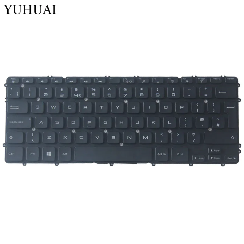 Новая клавиатура для компьютера c английской раскладкой для Dell Precision M3800 XPS 15 9530 Черная клавиатура с подсветкой
