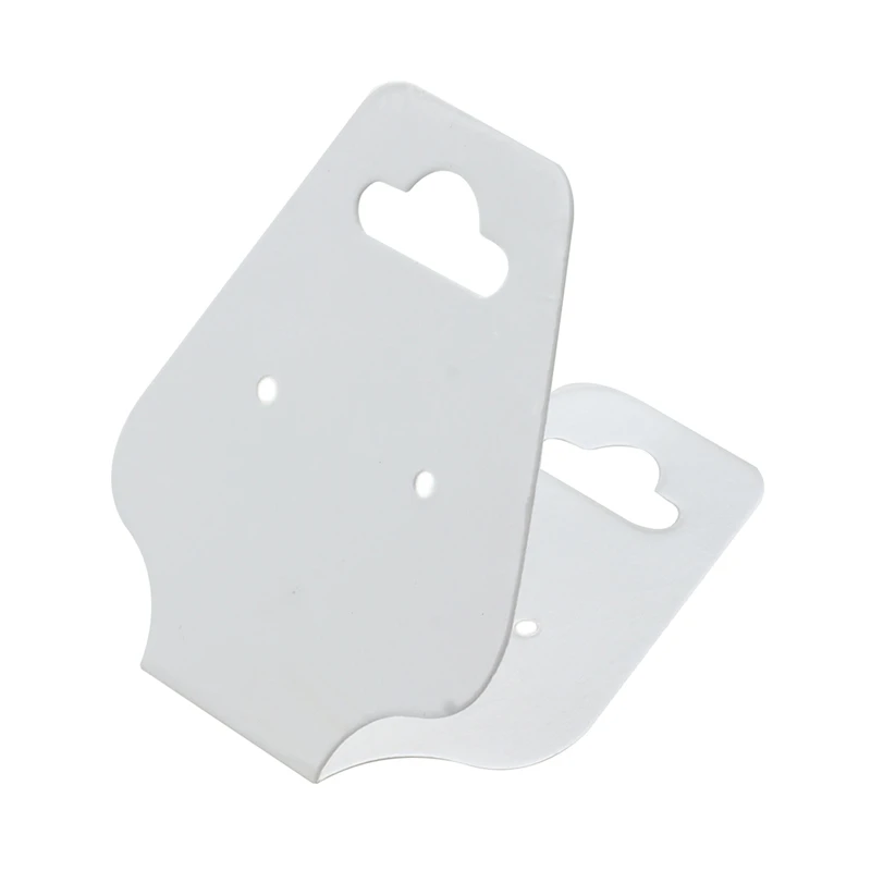 

200 White Earring Bracelet Necklace Display Hanger Cards Hanging Packaging