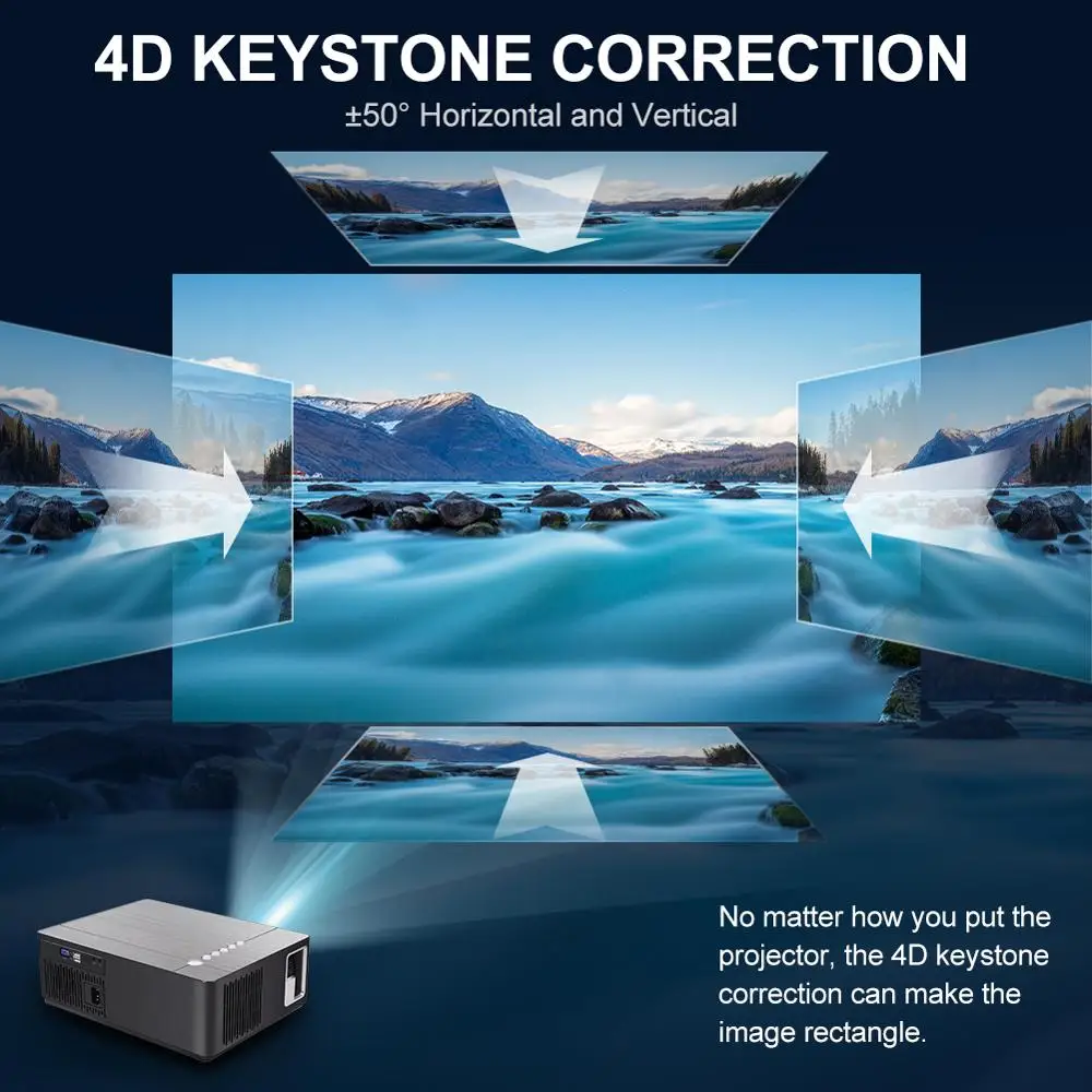 Vivicine 2021 M20 Newest 1080p Home Theater Projector,Option Android 10 1920x1080 Full HD LED Multimedia Video Proyector Beamer