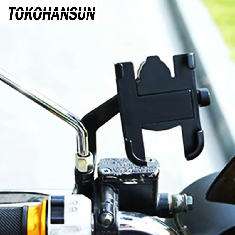 Мотоцикл держатель телефона Поддержка мото велосипеда зеркало заднего вида