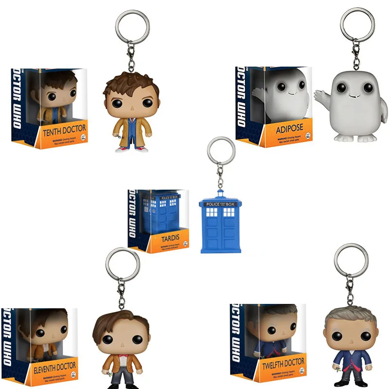 FUNKO Доктор Кто десятый одиннадцатый синего цвета из ТПУ с принтом &quotТардис