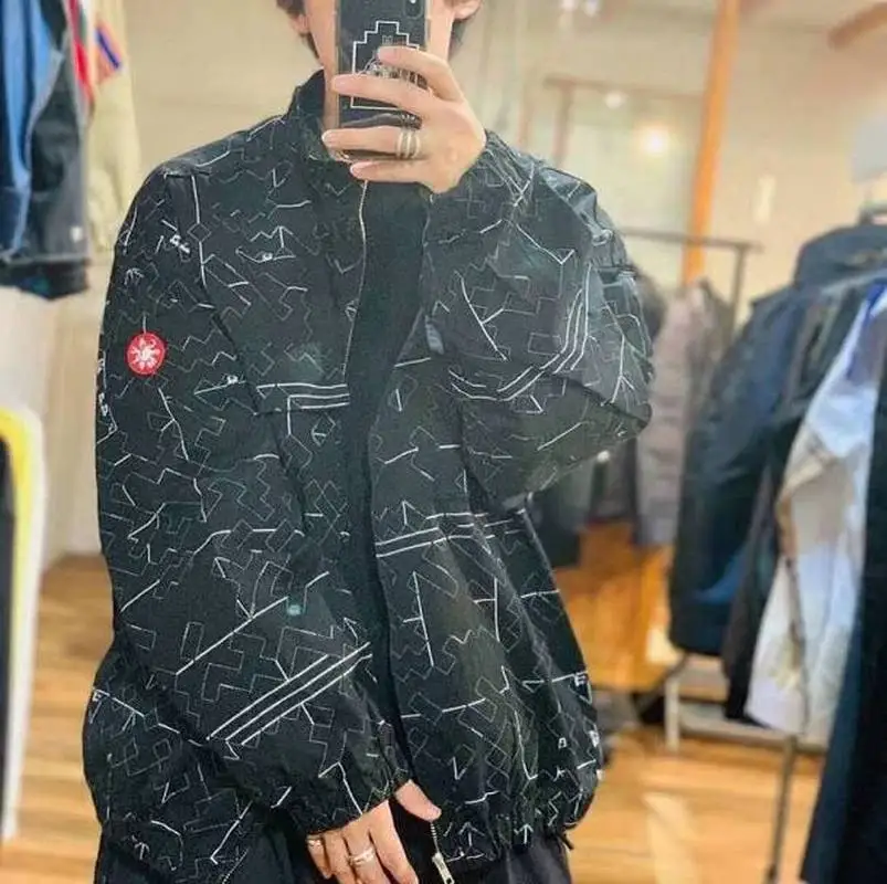 19ss, новинка, куртка с принтом, женская, Men1: 1, с принтом, Повседневная Уличная одежда, Япония, ветровка, kanye west, пальто с принтом