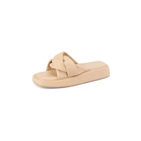 women slippers fashion cross belt upper comfortable bottom revealing sandals summer casual shoes size 33 40