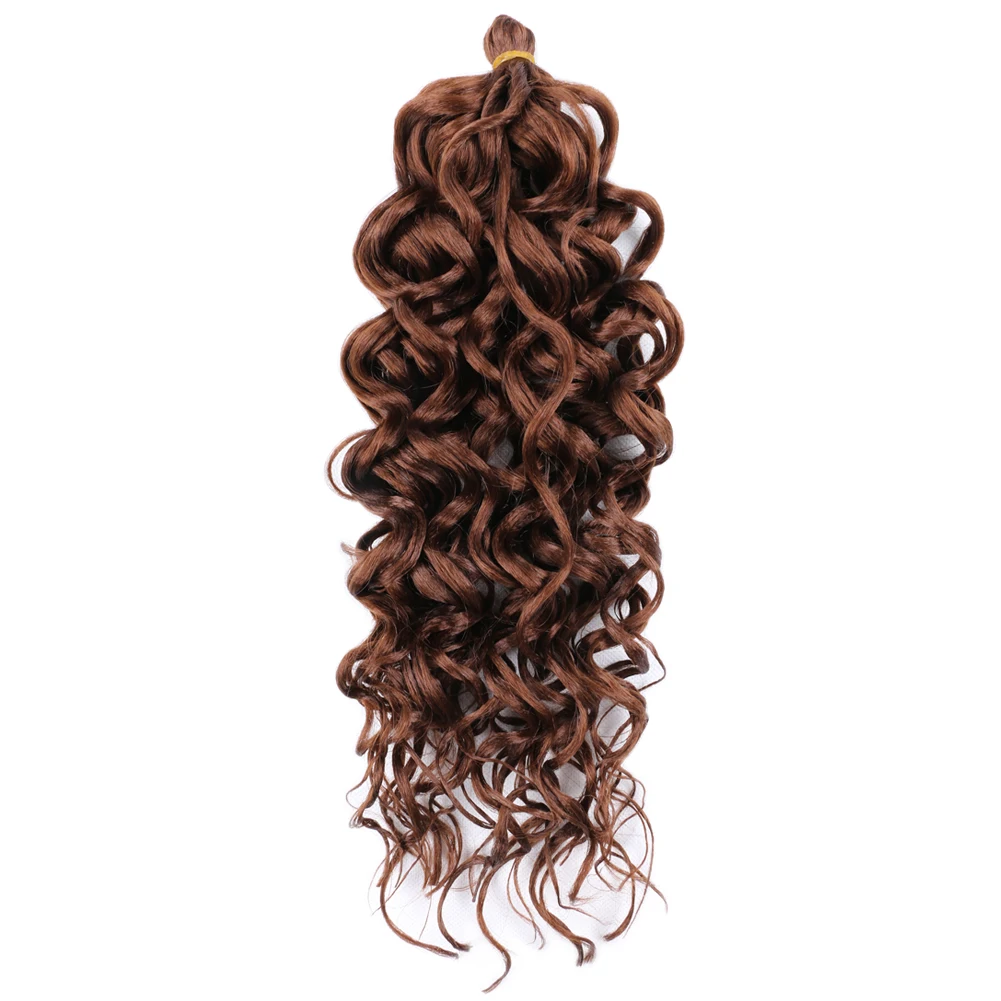 Belle Show 20inch Goddess Locs Crochet Hair  Hawaii Curl Hair Synthetic Braiding Hair Extensions For Women